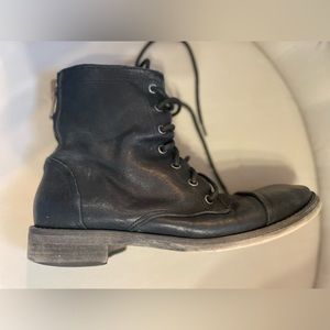 Free People Leather Lace Up Boots (size 39)
